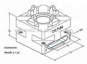 Präzise Einstellbare X-Y-Z-Achsen Schnellfräsmaschinen-Spannbacke CNC Industrie-Spannvorrichtung mit Neuem Spannfutter und Manueller Klemmung - Product Image 4