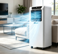Climatiseur portable Airwens 9000 BTU électrique, faible bruit, économie d'énergie, auto-nettoyant, roues faciles à déplacer, télécommande
