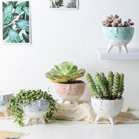 Pot de fleurs en céramique unique en gros pour plantes succulentes - Petit pot de fleurs