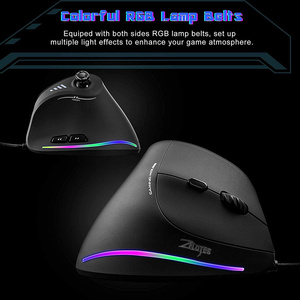 เมาส์เกมมิ่งแนวตั้ง RGB Ergonomic ปรับได้ 10000 DPI แบบมีสาย พร้อมปุ่มตั้งโปรแกรมได้ สำหรับคอมพิวเตอร์และแล็ปท็อป - Product Image 6