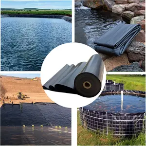 ASTM GM13 Standard 0.2mm-3mm HDPE LDPE LLDPE PVC EPDM Waterproof Farm Pool Pond Liner Geomembrane - SAMPLE