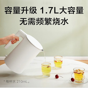 กาต้มน้ำไฟฟ้า 1.7 ลิตร 1800 วัตต์ ระบบปิดอัตโนมัติ สแตนเลส สีขาว - Product Image 3