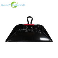 Balayette à main large et robuste en aluminium argenté de 17 pouces de haute qualité pour le nettoyage domestique par Summit Cleaning