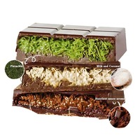 Chocolat en Gros en Vrac Douceurs Bonbons Lait Pistache Noisette Substitut de Cacao Confiture Certifié Halal Pièce de Chocolat de Dubaï
