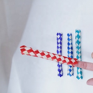 Juguetes de Bambú Tejido para Loros, Fiesta de Cumpleaños, Niños, Trampa para <span class=keywords><strong>Dedos</strong></span>, Cubierta de Dedo de Madera, <span class=keywords><strong>Juguete</strong></span> para Forrar, <span class=keywords><strong>Juguete</strong></span> para Aves, Juguetes DIY para Loros - Product Image 2