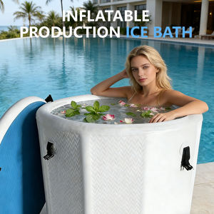 Baignoire à glace gonflable portable <span class=keywords><strong>en</strong></span> PVC pour l'<span class=keywords><strong>extérieur</strong></span>, pour les athlètes de la salle de sport, récupération par immersion froide, 80x100cm, 95 gallons, utilisation <span class=keywords><strong>en</strong></span> <span class=keywords><strong>spa</strong></span> de massage - Product Image 3
