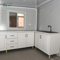 Casa Plegable de 2 Dormitorios, Personalizable, de 10 pies, 20 pies, 30 pies, 40 pies, Casa Contenedor Modular Expandible, Oficinas Móviles Temporales para Exteriores en Venta