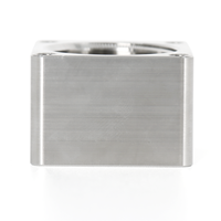 Module de vide à cavité en acier inoxydable à bride carrée, haute étanchéité, usinage CNC, brochage, perçage, étanchéité, usinage sur mesure