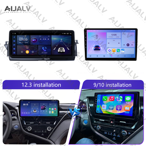 หน้าจอแอนดรอยด์มัลติมีเดียขนาด 12.3 นิ้วสำหรับรถยนต์ BMW สำหรับ TOYOTA <span class=keywords><strong>CAMRY</strong></span> ปี 2021-<span class=keywords><strong>2022</strong></span>  หน้าจอขนาดใหญ่สำหรับติดตั้งบนแผงหน้าปัดเพื่ออัปเกรดระบบนำทาง - Product Image 2