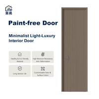 Portes intérieures en composite bois anti-humidité, structure stable, pour la décoration de chambres à coucher, maisons, appartements et villas (vente en gros)