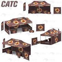 CATC Panadería Ventas Temporales Punto Carpa Plegable Publicidad Comercial Gazebos Toldo Exposición Carpa Elástica para Venta Caliente