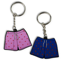 Porte-clés en caoutchouc PVC souple 2D3D personnalisé pour la fabrication de logo de voiture mignon Anime Porte-clés en silicone personnalisé