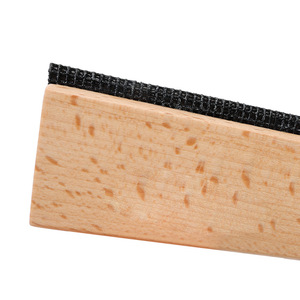 Solid Wood Manual Depilator For Cashmere Sweaters And Coats Reusable Clothes Brush With Black <b>Rubber</b> <b>Strip</b> - Product Image 4