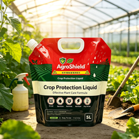 Pochette imprimée en couleur de grande capacité (3-5L) avec grand bouchon et bec verseur pour liquides, idéale pour l'agriculture