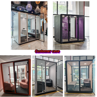 Pod de réunion d'intimité pliable polyvalent Pro Executive pour salon de conférence de bureau à domicile paramètres extérieurs centre commercial utilisation Durable