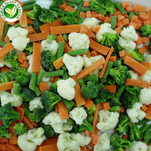 Iqf แพ็คเก็ตผักดิบสับแช่แข็งพร้อมบรอกโคลีกะหล่ำดอกแครอทถั่วข้าวโพดถุงผักการผสมผสานในฤดูหนาวเอเชีย - Product Image 3