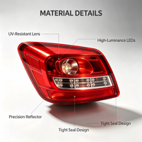 Feu arrière de voiture, ensemble de feux arrière pour Honda OEM 33550-T6A-H51, remplacement automobile, feu stop arrière