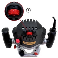 Défonceuse électrique portative SBTools pour le bois, 6/8 mm, 11000-30000 tr/min, garantie 1 an, pour le bricolage, l'industrie et le travail du bois professionnel