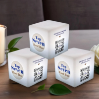 Lámpara LED Cúbica Moderna, Portátil y Recargable, Mini Lámpara Cuadrada Personalizada para Hotel, Cocina, Comedor, Fiestas y Eventos al Aire Libre