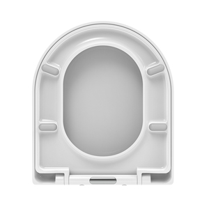 SUNTEN SU041 <span class=keywords><strong>Abattant</strong></span> de toilettes moderne en UF Duroplast en forme de D, blanc, avec charnières à fermeture douce, anti-rayures, résistant à l'usure, garantie 2 ans - Product Image 5