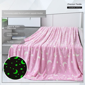 <span class=keywords><strong>Couverture</strong></span> de bureau fluorescente double face en flanelle et polaire de corail pour enfants pour <span class=keywords><strong>la</strong></span> climatisation d'hiver - Product Image 2