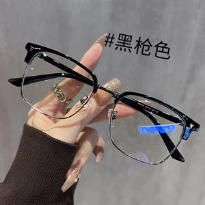 Lunettes optiques demi-cerclées Tong Jincheng pour hommes, protection contre la lumière bleue, verres en polycarbonate, monture de largeur moyenne, origine Taizhou - Product Image 5