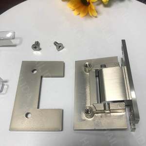 مفصل حمام مربع, مفصل حمام مربع من الفولاذ المقاوم للصدأ لتعليق الزجاج على الحائط - Product Image 6