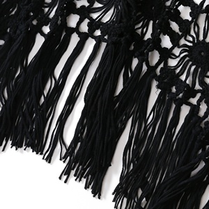 Amzn AE fb eb tiktok <span class=keywords><strong>Shein</strong></span> femme Frangée <span class=keywords><strong>Cardigan</strong></span> Boho Crochet <span class=keywords><strong>Cardigan</strong></span> Demi-longueur Manches Tricot <span class=keywords><strong>Cardigan</strong></span> gland. - Product Image 5