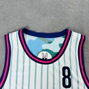 Maillot de basket-ball réversible personnalisé de haute qualité avec impression par sublimation - Product Image 5