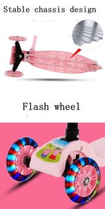 Hot Sale <strong>Electric</strong> <strong>Scooter</strong> with Four PVC Wheels Kids Kick <strong>Scooter</strong> <strong>for</strong> 2-8 <strong>Years</strong> <strong>Old</strong> PU Material Foot Pedal <strong>Scooter</strong> <strong>for</strong> Children - Product Image 3