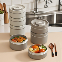 304 acier inoxydable réutilisable isolé chauffé boîte à déjeuner pique-nique Bento flacon alimentaire étanche cuisine boîtes en métal pour repas portables