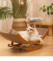 Chaise à bascule multifonctionnelle pour chat, griffoir ondulé, lit pour chat quatre saisons, maison pour chats d'intérieur, usage quotidien – Offre Spéciale