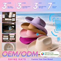 Sombreros Shinehats 2026, OEM, de Lujo, Personalizados, al por Mayor, sin Borde, Estilo Cloche, 100% Lana, Fedora, Chapeau Femme, Bowler, Sombrero para Mujer