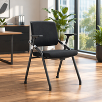 Chaise de formation exécutive moderne empilable en plastique avec hauteur réglable pour bureau à domicile, salle de conférence, commande en gros