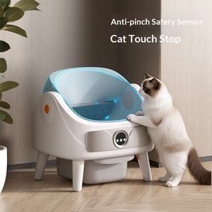 Bac à litière intelligent pour chat, entièrement automatique, infrarouge, anti-pincement, à vide automatique, en PP épais, extra large, facile à nettoyer, pour animaux <span class=keywords><strong>de</strong></span> compagnie - Product Image 5
