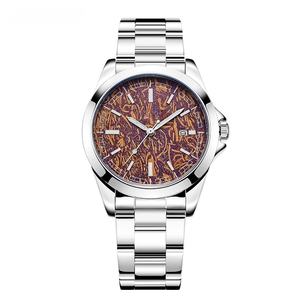 Montre mécanique pour homme avec mouvement mécanique entièrement automatique, surface en cristal de saphir bleu de 40 mm, fonction jour et nuit - Product Image 3