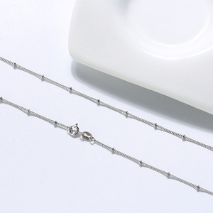 สร้อยคอเงินแท้ 925 ลาย Cuban Link ขนาด 1 มม. สำหรับผู้หญิงและผู้ชาย เครื่องประดับสั่งทำคุณภาพสูง ขายส่งเป็นเมตร/กิโลกรัม - Product Image 3