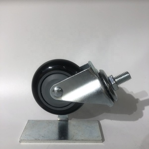 Hochleistungs-Lenk rollen Schwenkbare schwarze Polyurethan-PU 4 "/5" kleine Lenkräder - Product Image 2