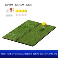 Tapis d'entraînement de golf pliable à double herbe Portable multifonctionnel accessoires amusants composé d'encapsulation