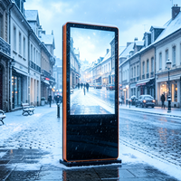Affichage publicitaire extérieur LCD anti-âge résistant aux UV de 43, 55 et 65 pouces, fonctionnement stable toute saison, affichage publicitaire extérieur commercial