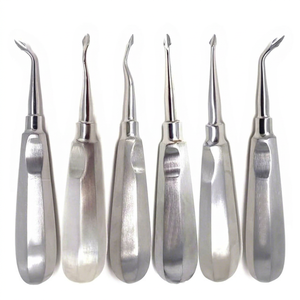 Elevador Dental Manual de Acero Inoxidable Metal Med Corporation MM-280825-5 Certificado CE Clase II Instrumento de 3 Mandíbulas Moleteado - Product Image 1