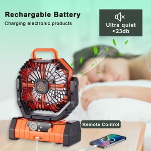 Rechargeable Fan 20000mAh Portable Camping Fan with LED <b>Light</b> USB Outdoor Camping Fan for Tents Picnics Travel Fishing Beaches - Product Image 3
