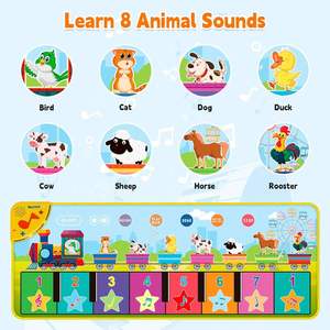 Échantillon Gratuit Tapis Musical pour Bébé Jouets Tapis de Sol Piano pour Enfants Tapis de Jeu Animal Couverture Tactile - Product Image 5