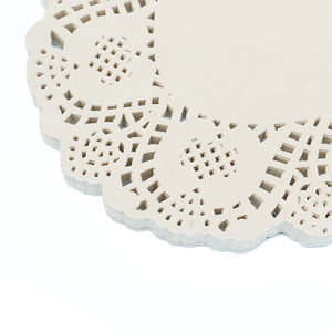 13,5 pouces, 200 pièces, sous-verres en <span class=keywords><strong>papier</strong></span> à <span class=keywords><strong>dentelle</strong></span> classique personnalisés en usine, pour la cuisson de gâteaux, la cuisine, les aliments, les collations, l'élimination de l'huile - Product Image 5