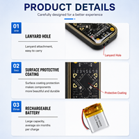 Lector/Grabador RFID Chameleon Ultra V2.0 de Doble Frecuencia 13.56MHz 125KHz, Simulador NFC, Duplicador, Dispositivo BLE 5.0 con App