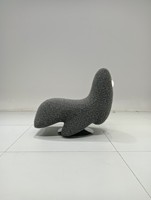 Fauteuil d'appoint LED pivotant en forme de fantôme, chaise de loisirs créative de style dessin animé, mobilier minimaliste pour salon et appartement
