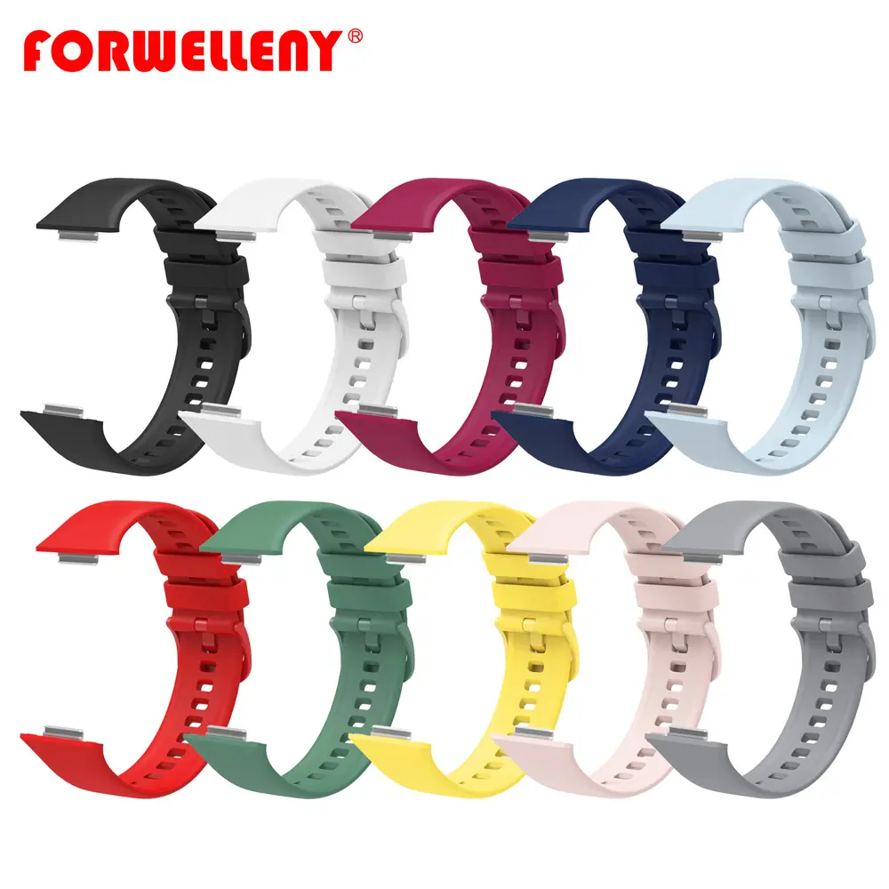 Hot Sale Rubber Silicone huawei watch fit 2 Sport smart watch Accessories Strap Bracelet For huawei fit2