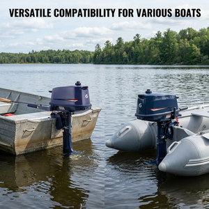 Moteur hors-bord essence 6 CV 2 temps pour bateau <span class=keywords><strong>de</strong></span> <span class=keywords><strong>plaisance</strong></span> et skiff, propulsion supérieure, taille compacte, neuf, vente en gros - Product Image 4