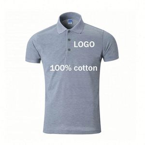 เสื้อโปโลคุณภาพสูงสำหรับผู้ชาย ผ้าฝ้าย ออกแบบเองได้ รับทำโลโก้ OEM ปัก พิมพ์ลาย ปักลายเสื้อโปโลไซส์ใหญ่สำหรับผู้ชาย - Product Image 1