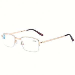 Gafas de Lectura Plegables con Logotipo Personalizado para Hombre y Mujer, Montura Dorada y Plateada para Presbicia, Anti Luz Azul - Product Image 6